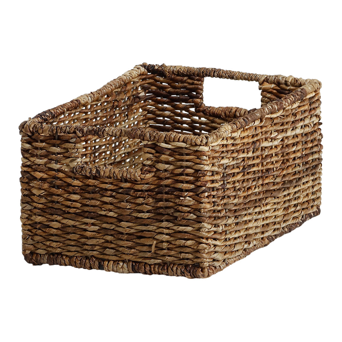 Abaca Rectangle Storage Basket - Natural, 15.0x10.0x8.0"