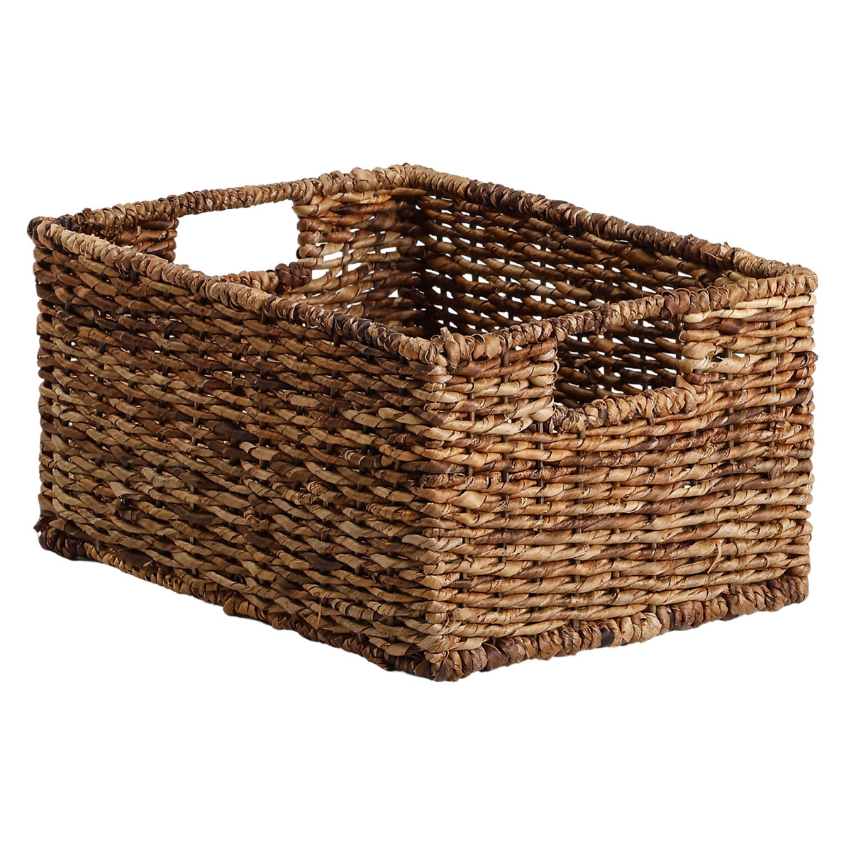Abaca Rectangle Storage Basket - Natural, 15.0x10.0x8.0"