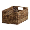 Abaca Rectangle Storage Basket - Brown, 14.5x10.2x7.5"