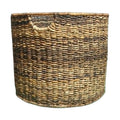Abaca Round Storage Basket - Brown, 19.5x19.5x16.2"