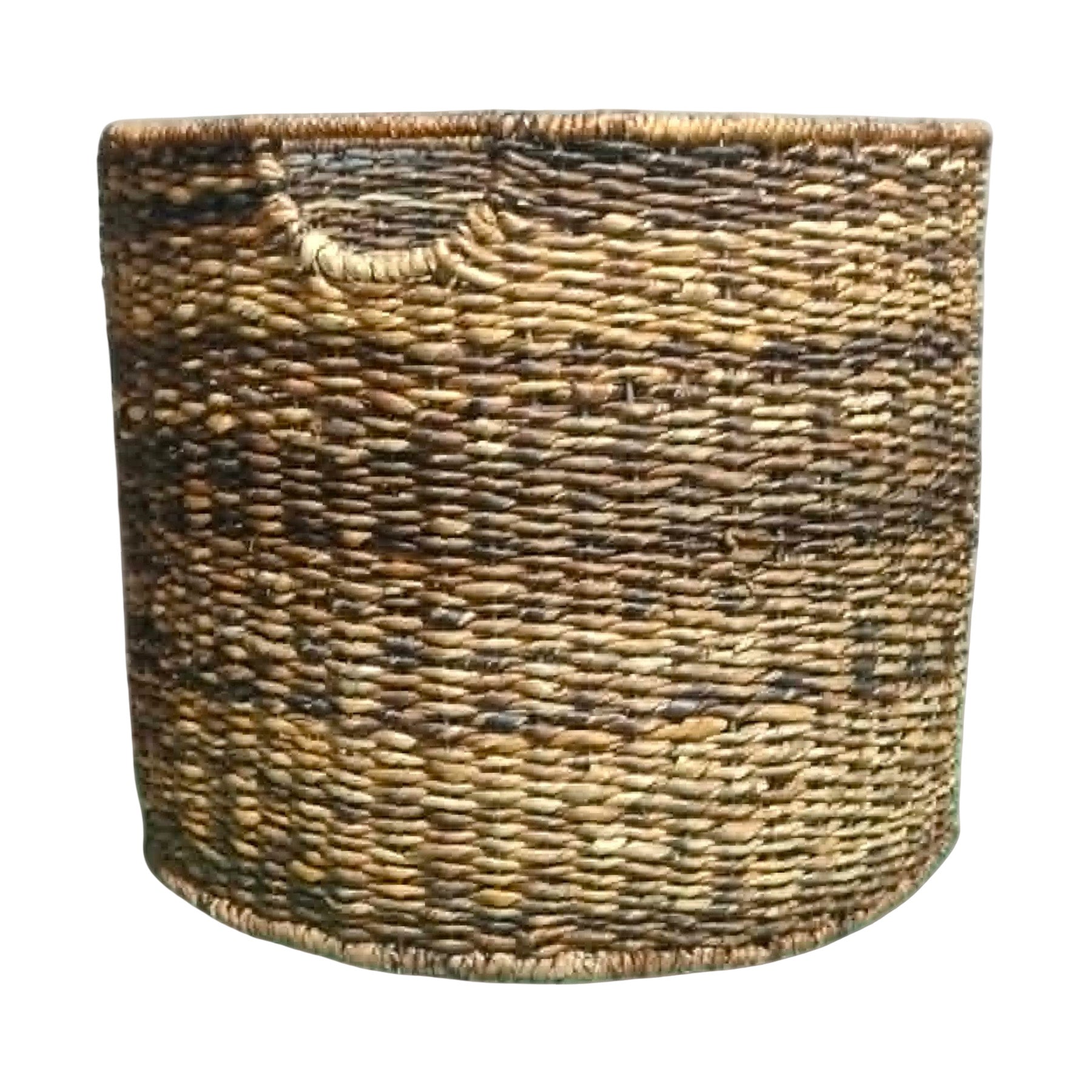 Abaca Round Storage Basket - Brown, 19.5x19.5x16.2"