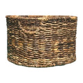 Abaca Round Storage Basket - Brown, 13.5x13.5x8.0"