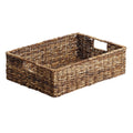 Abaca Rectangle Storage Basket - Brown, 18.2x13.5x6.0"