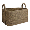 Jute Rectangle Storage Basket - Multi, 18.8x13.5x11.0"