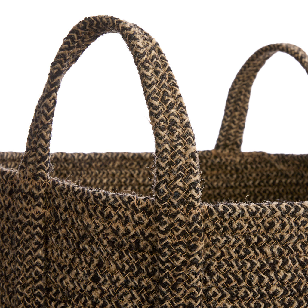Jute Storage Basket - Multi, 17.0x17.0x15.5"