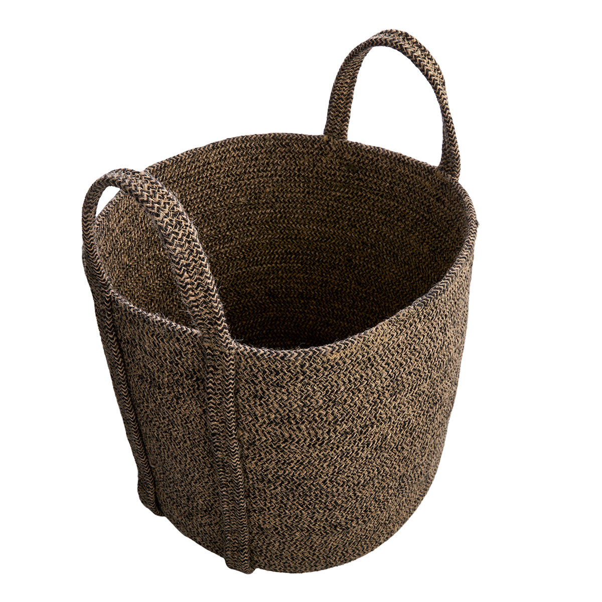 Jute Round Storage Basket - Multi, 14.0x14.0x13.5"