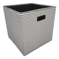 Fabric Storage Basket - Black, 13.0x13.0x13.0"