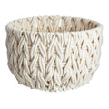 Cotton Round Storage Basket - White, 16.0x16.0x10.0"