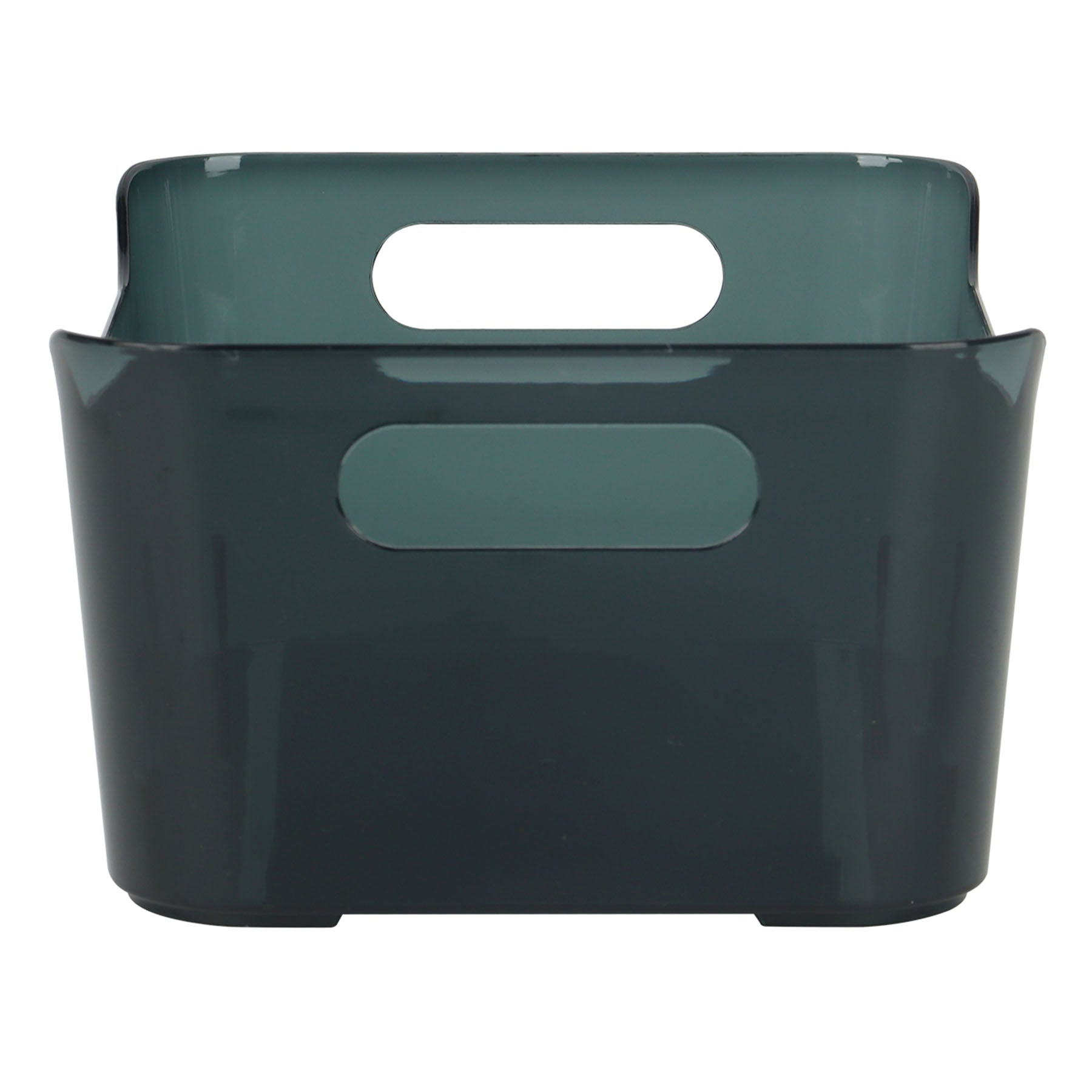 Plastic Rectangle Storage Basket - Black, 9.5x4.1x6.7"