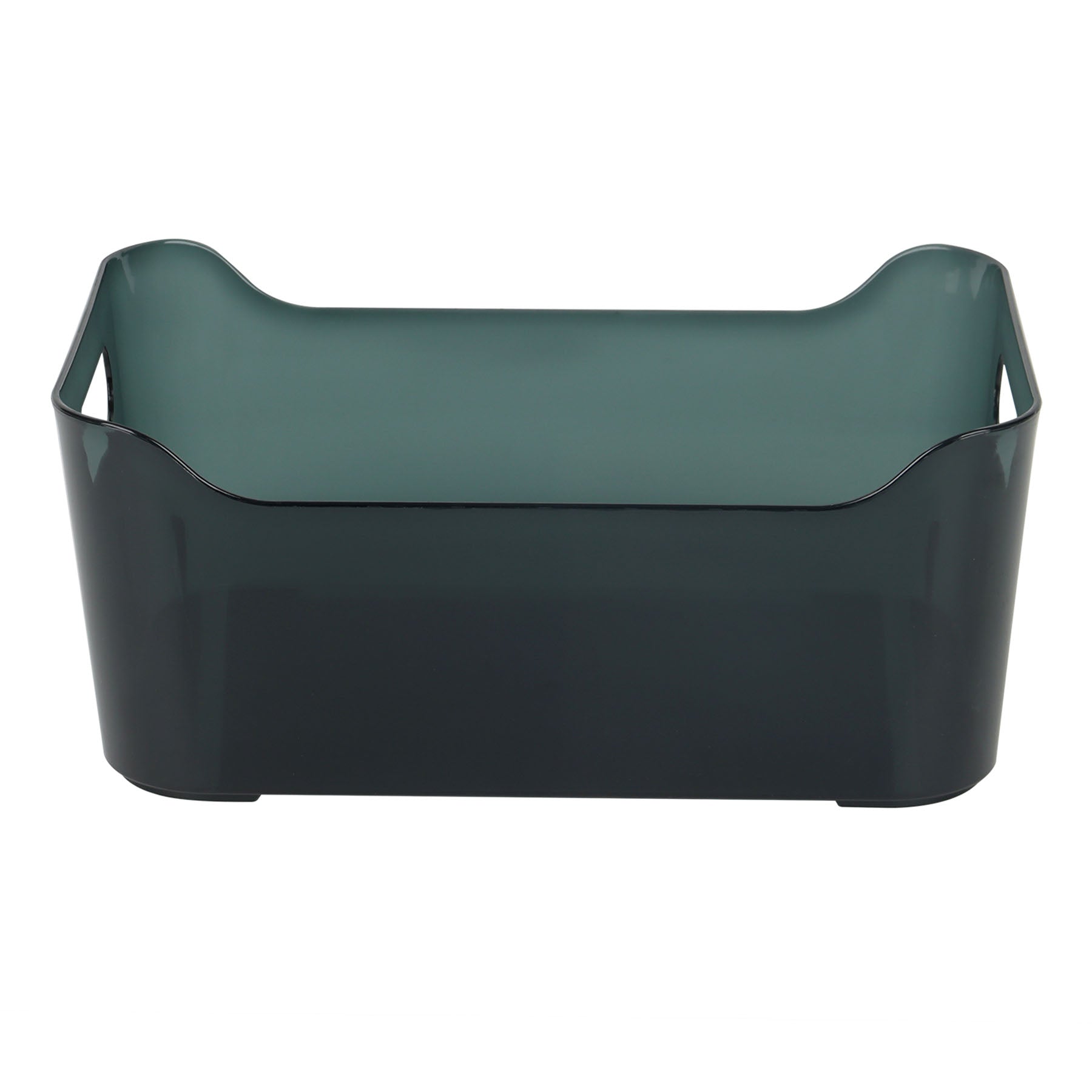 Plastic Rectangle Storage Basket - Black, 9.5x4.1x6.7"
