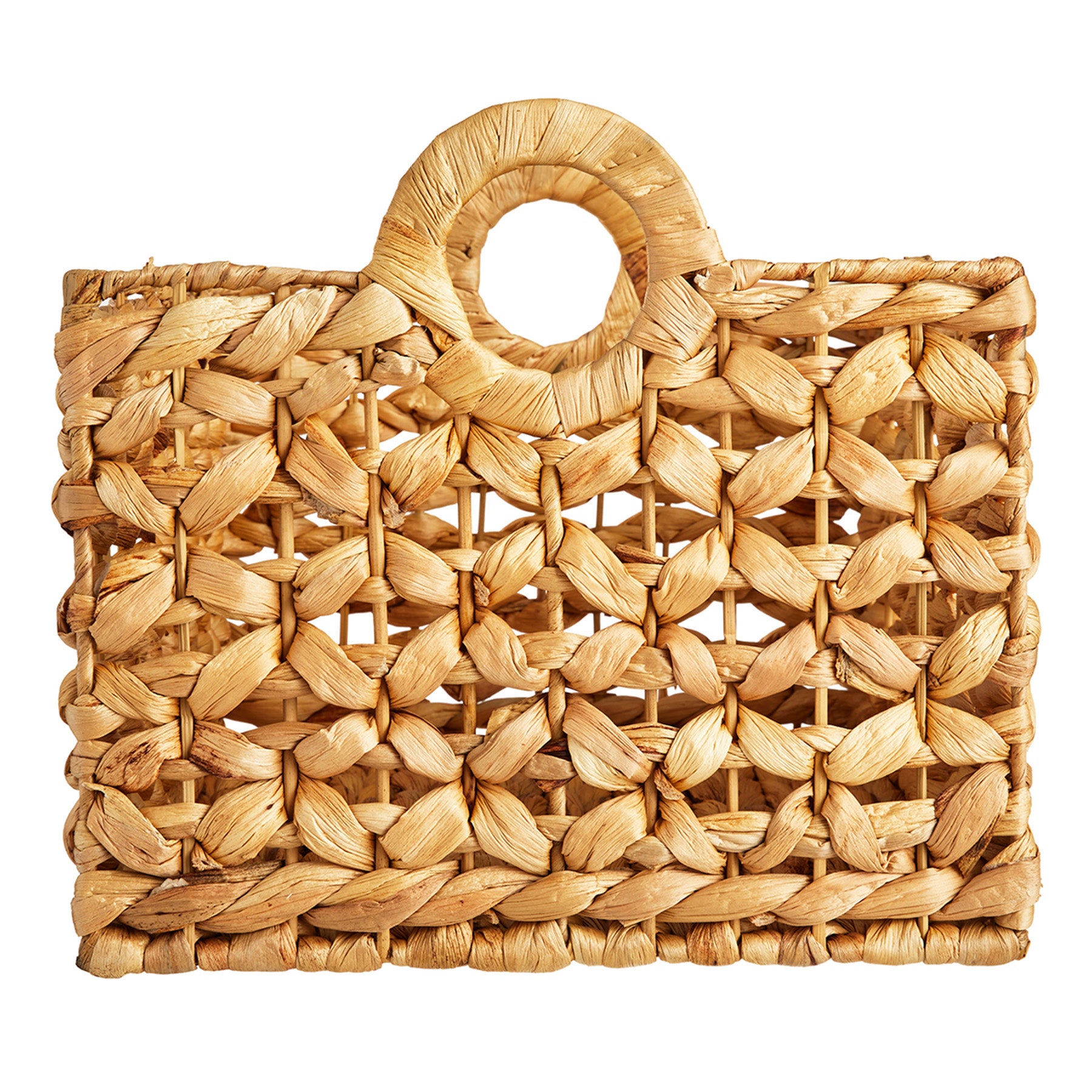 Wicker Rectangle Storage Basket - Neutral, 17.0x12.5x9.0"