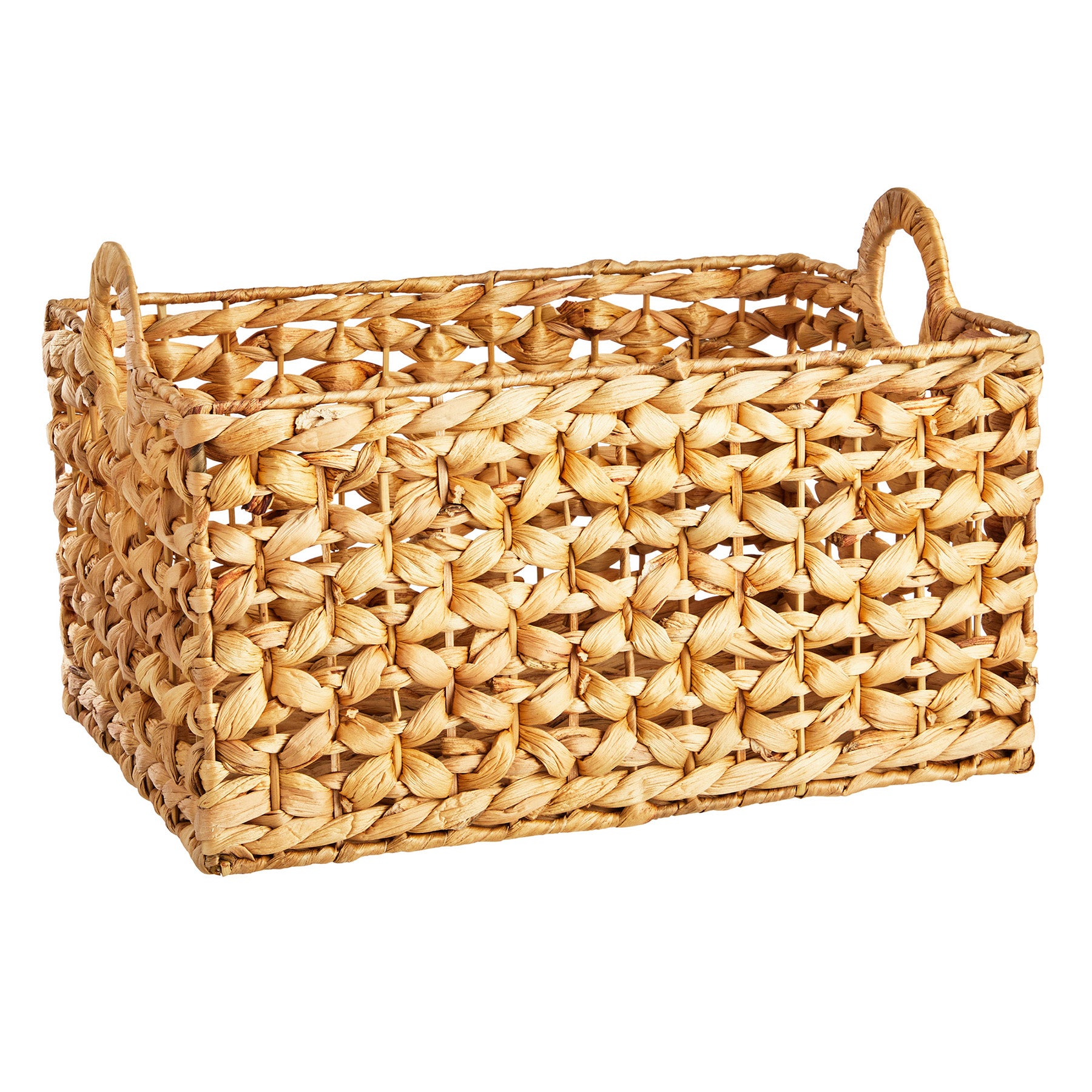 Wicker Rectangle Storage Basket - Neutral, 17.0x12.5x9.0"