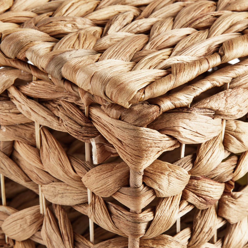 Water Hyacinth Rectangle Storage Basket - Natural, 14.2x9.5x7.8"