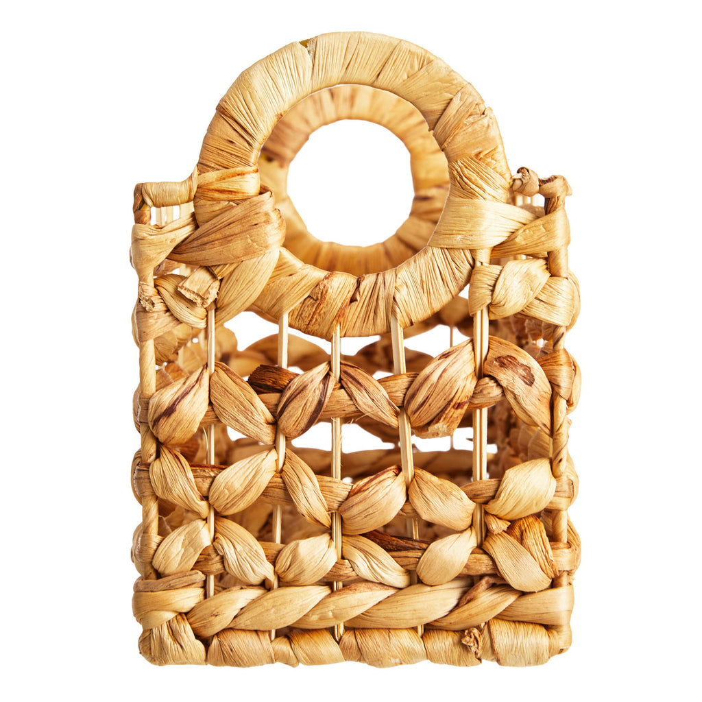 Wicker Rectangle Storage Basket - Neutral, 16.0x6.0x6.5"