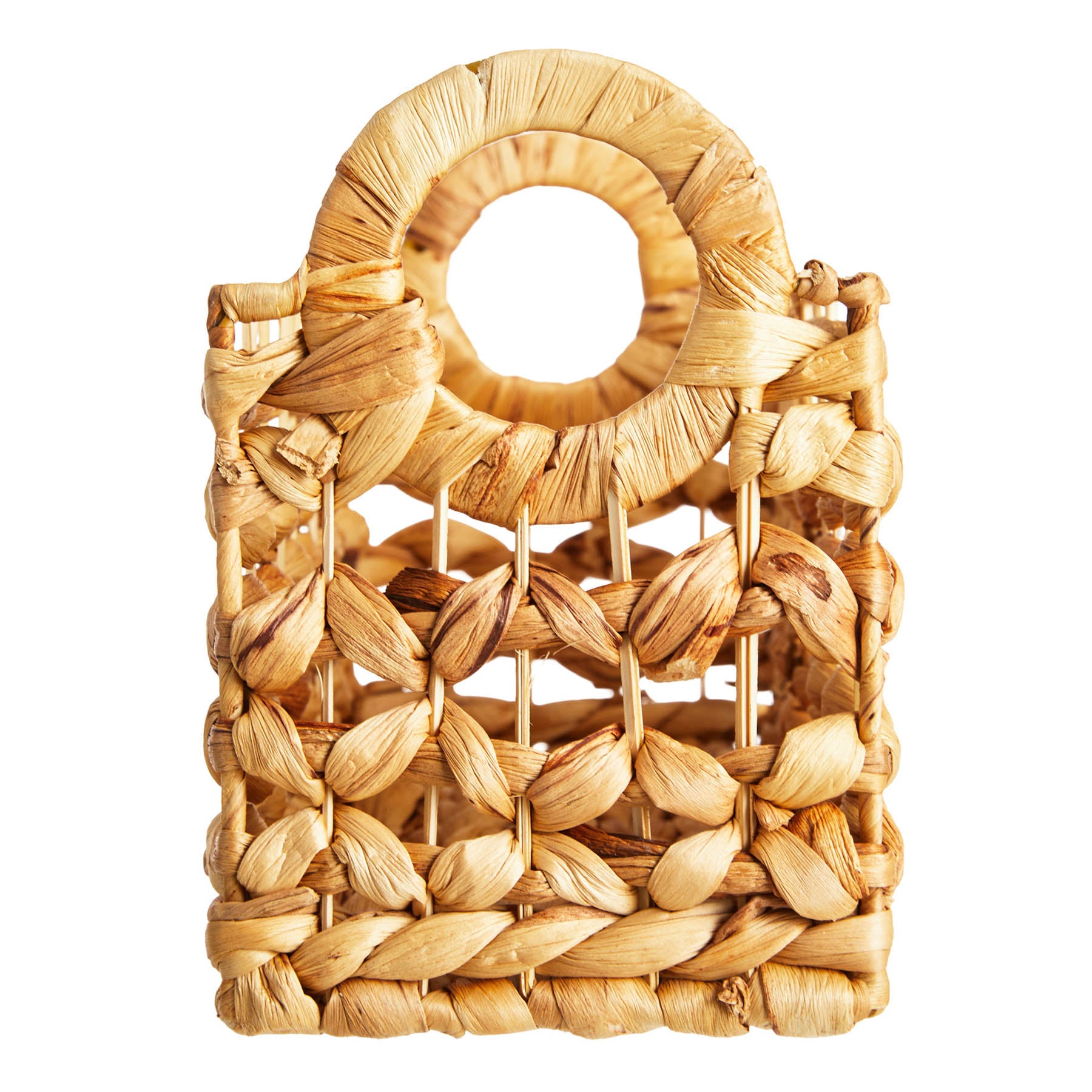 Wicker Rectangle Storage Basket - Neutral, 16.0x6.0x6.5"