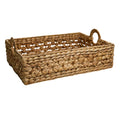 Water Hyacinth Rectangle Storage Basket - Natural, 18.2x13.5x7.8"