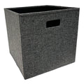 Fabric Storage Basket - Grey, 13.0x13.0x13.0"