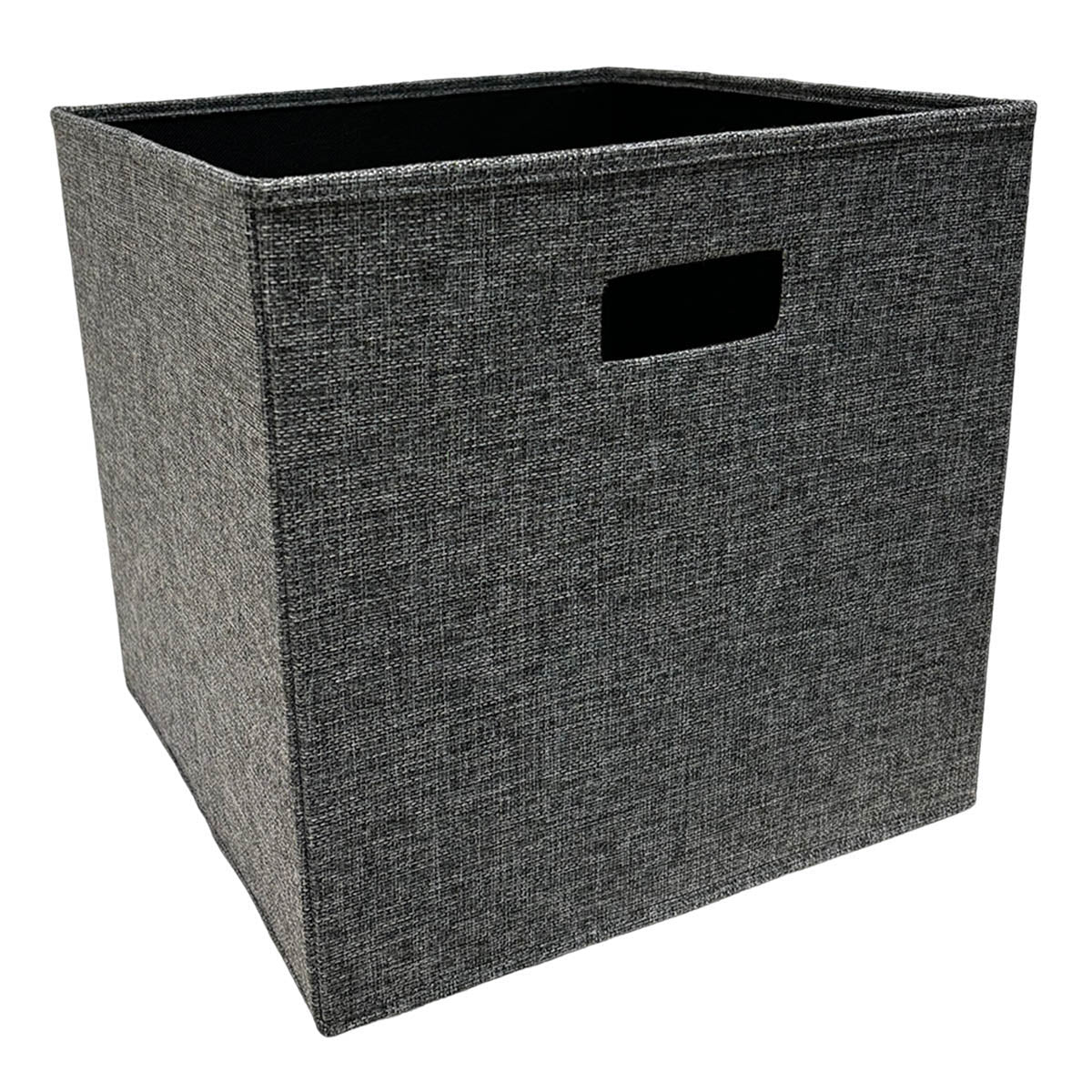 Fabric Storage Basket - Grey, 13.0x13.0x13.0"