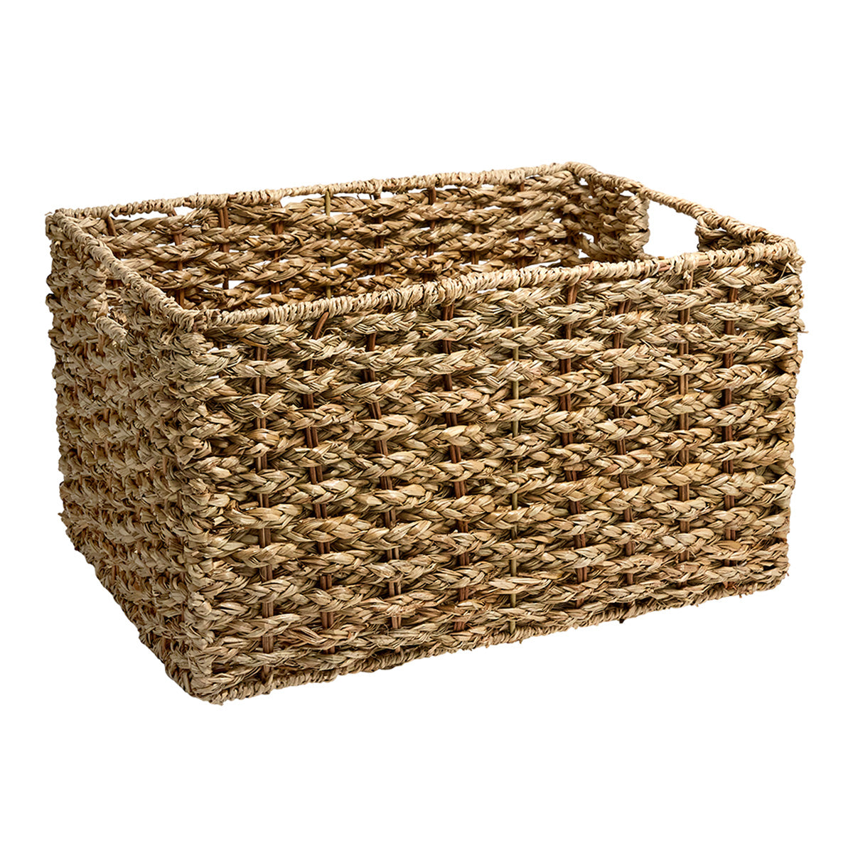 Seagrass Rectangle Storage Basket - Natural, 15.8x12.0x9.1"