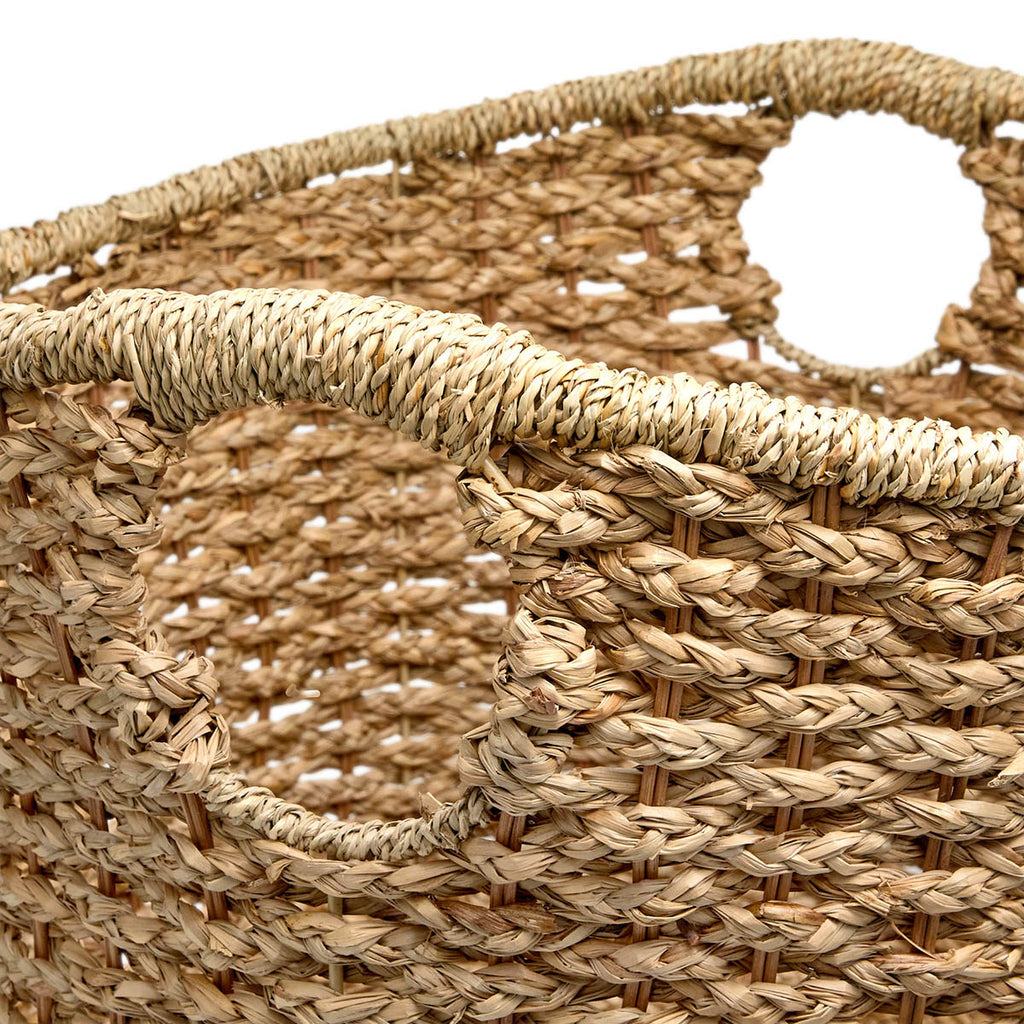 Seagrass Round Storage Basket - Natural, 19.7x19.7x16.9"