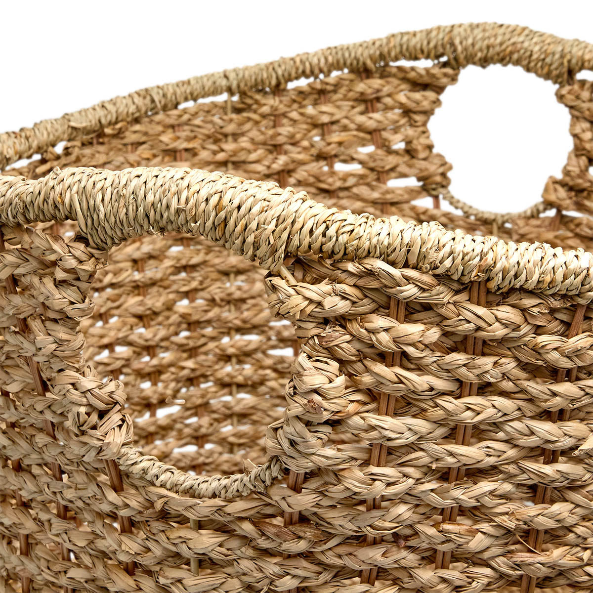 Seagrass Round Storage Basket - Natural, 19.7x19.7x16.9"