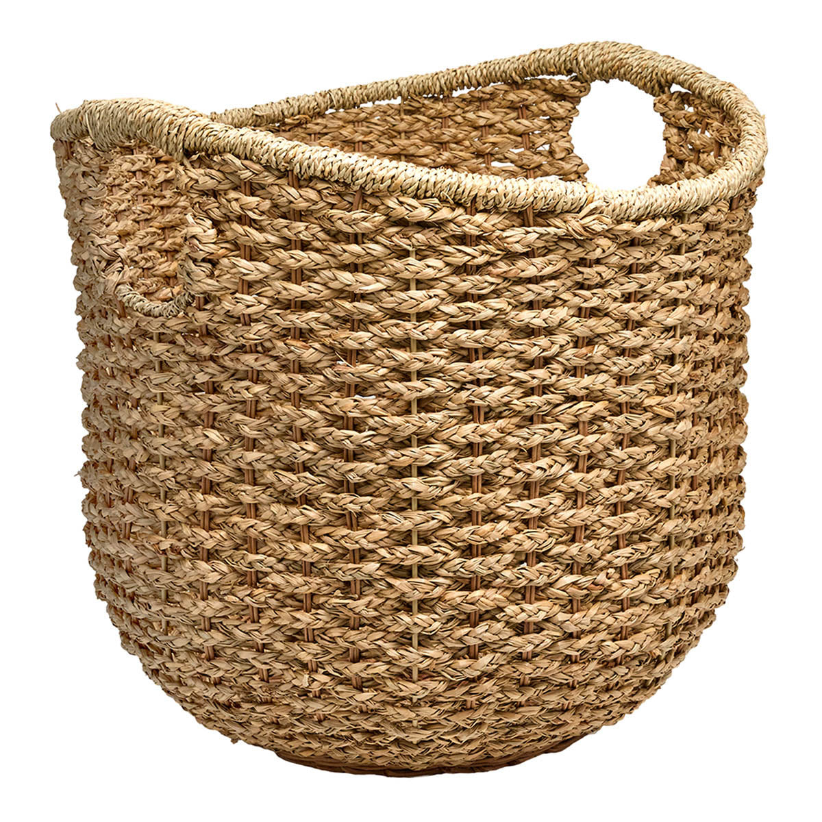 Seagrass Round Storage Basket - Natural, 19.7x19.7x16.9"