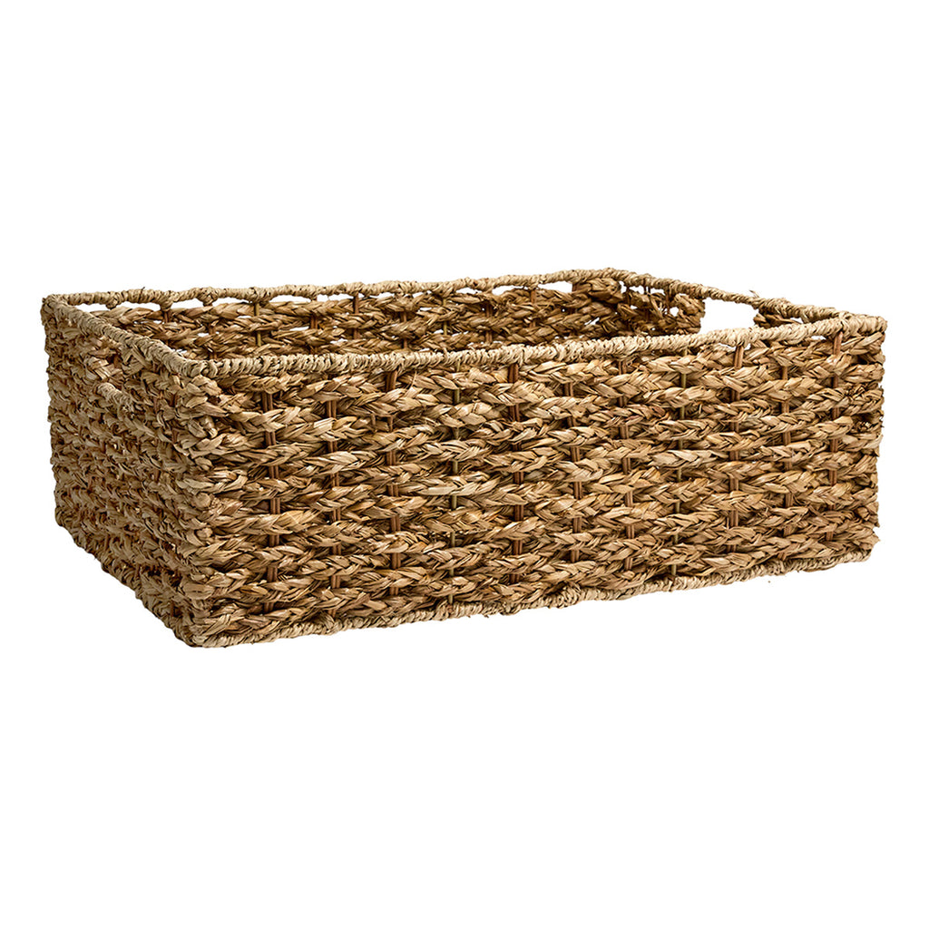 Seagrass Rectangle Storage Basket - Natural, 21.1x14.8x7.3"