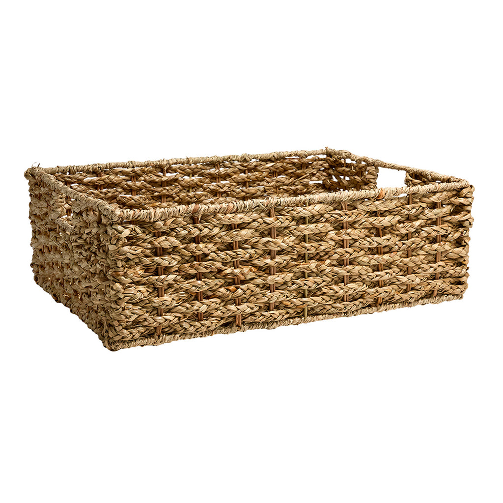 Seagrass Rectangle Storage Basket - Natural, 18.3x13.4x5.9"
