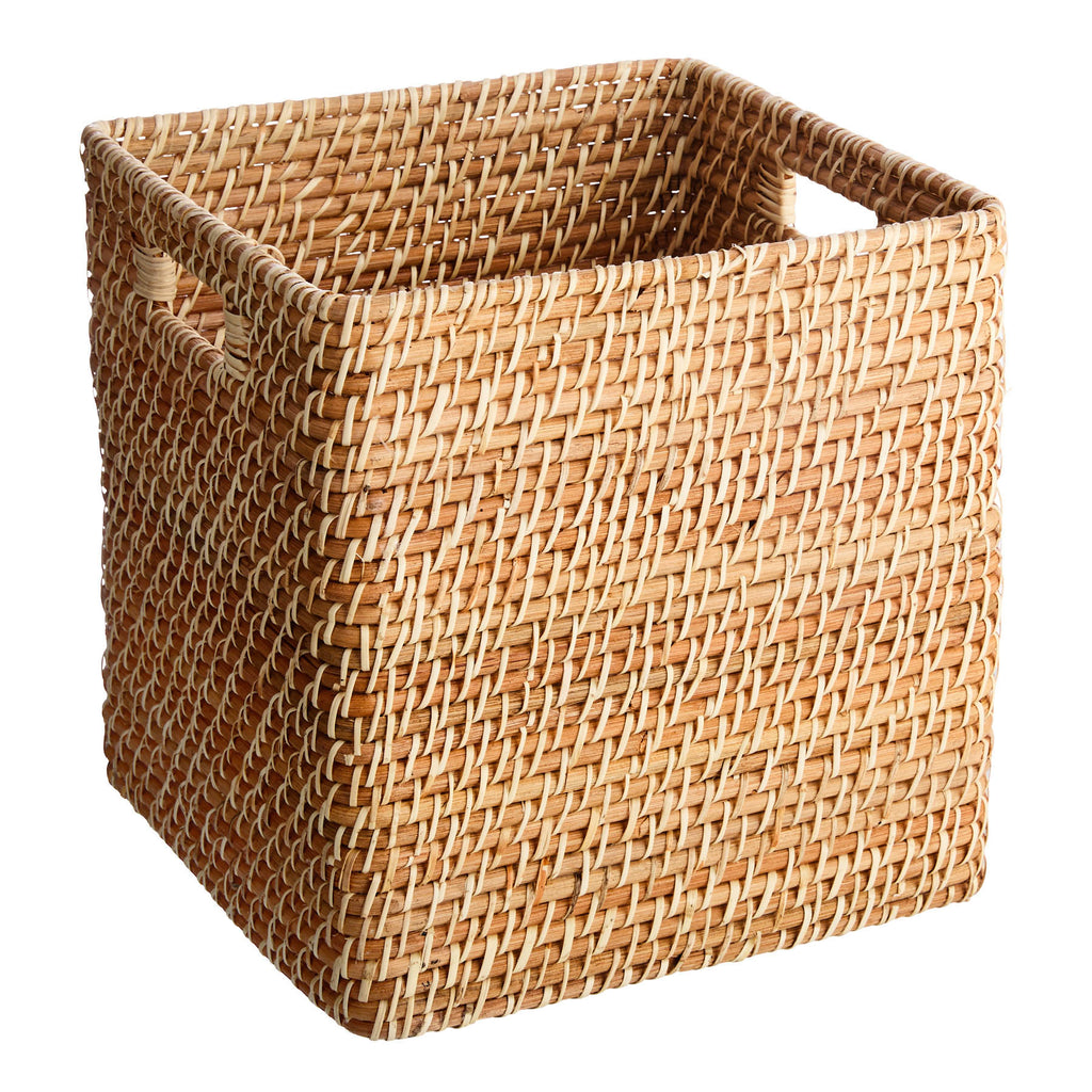 Rattan Storage Basket - Natural, 13.0x13.0x13.0"