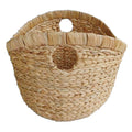 Water Hyacinth Round Storage Basket - Natural, 19.8x19.8x17.0"