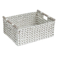 Plastic Rectangle Storage Basket - Black, 17.5x14.5x7.8"
