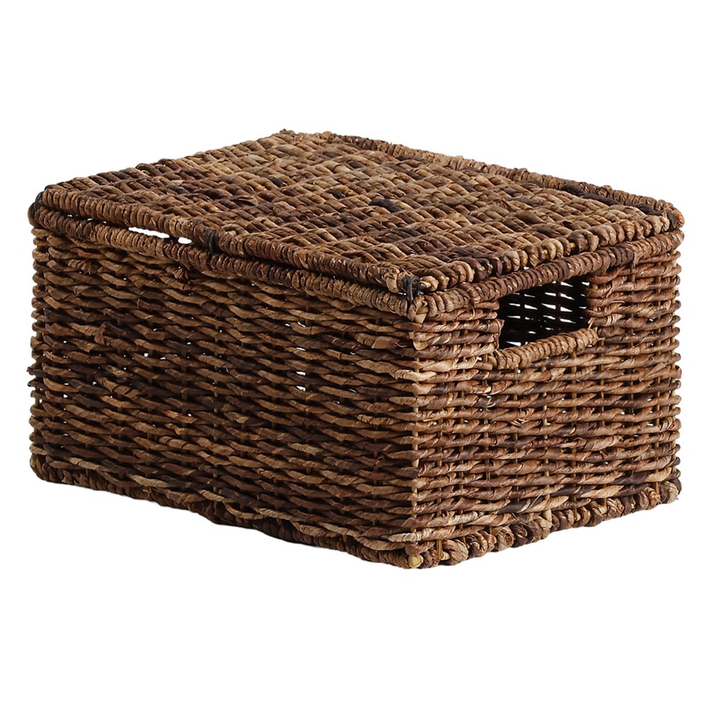 Abaca Rectangle Storage Basket - Natural, 14.0x10.0x7.5"
