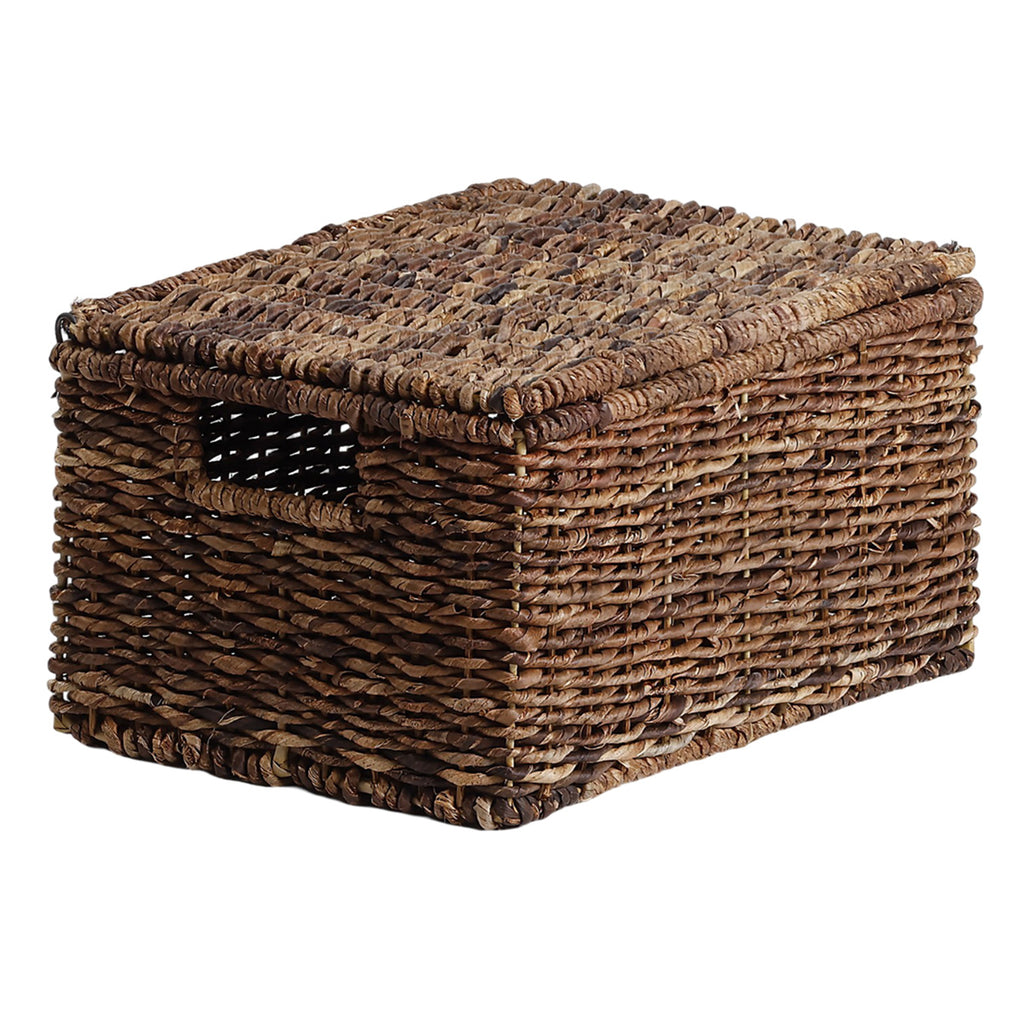 Abaca Rectangle Storage Basket - Natural, 14.0x10.0x7.5"